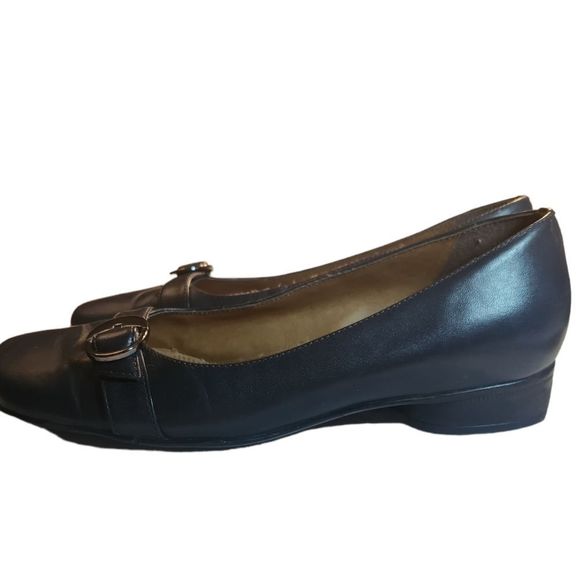 Naturalizer Shoes Leather Navy Blue Womens Size 7M - Picture 5 of 14